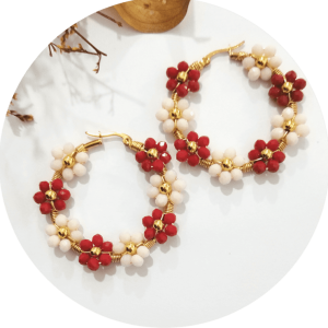 Candongas en Alambrismo con material Acero y Cristal